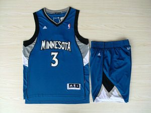 Maillot De Basket Minnesota Timberwolves Stephon Marbury 3 Tissus Sportif Fans Edition BleuSurvetement